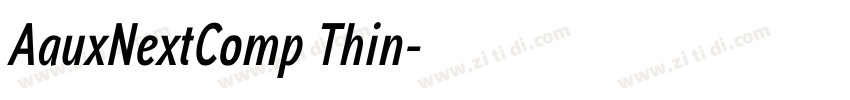 AauxNextComp Thin字体转换